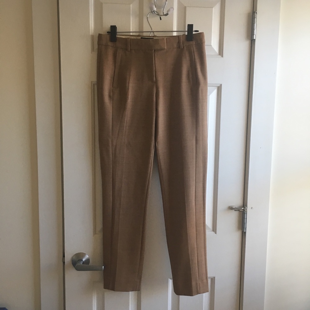 J Crew Camel Wool Slacks